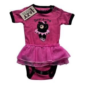 Lazy One Bear-a-rina Baby One Piece - Size 12 Months
